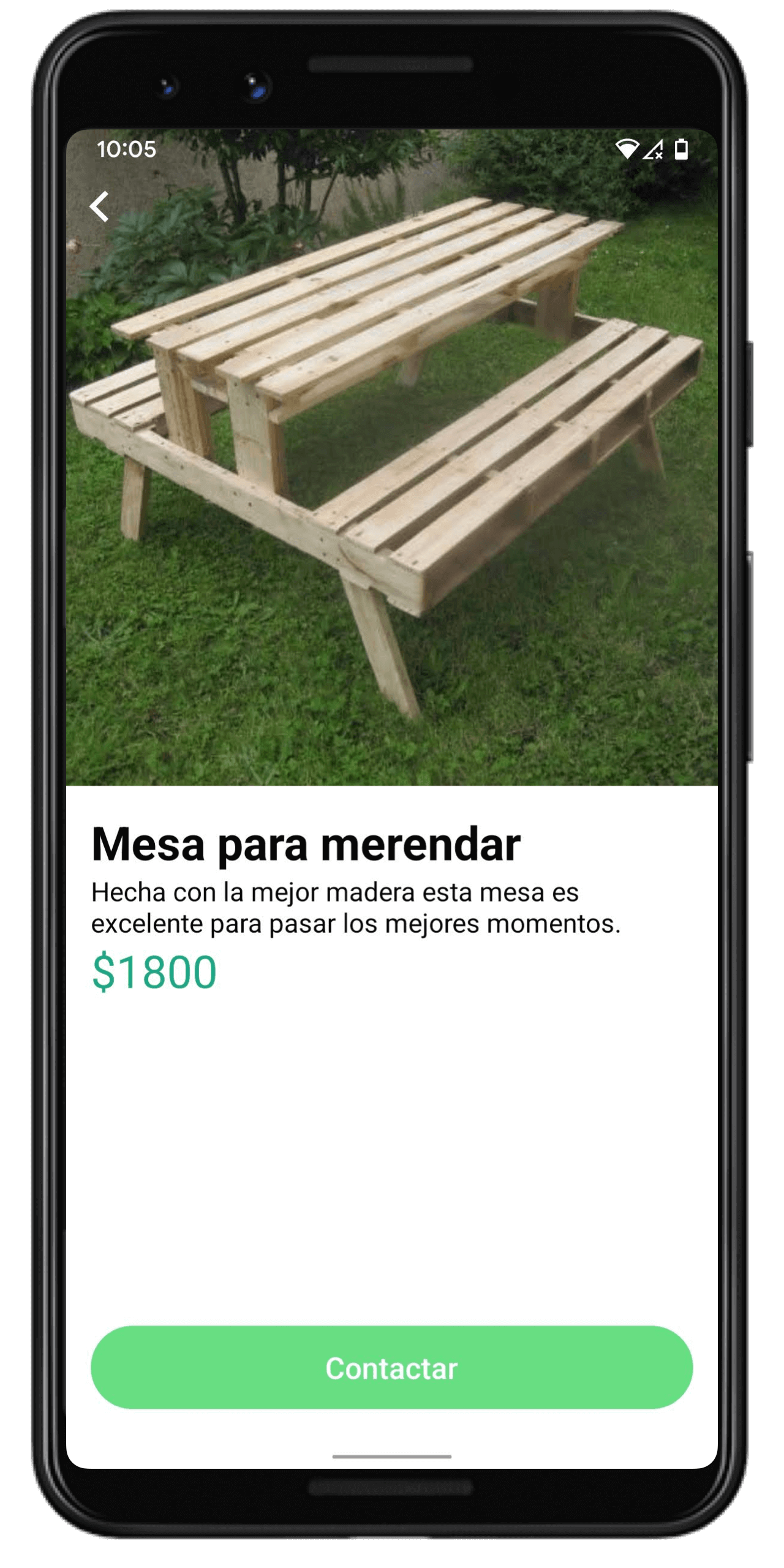 Pantalla principal de la aplicación de Traver